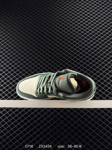 Jordan Air Jordan 1 Low Green Cream White Orange EU 36-45 Sneaker - Unisex (BS-81061)