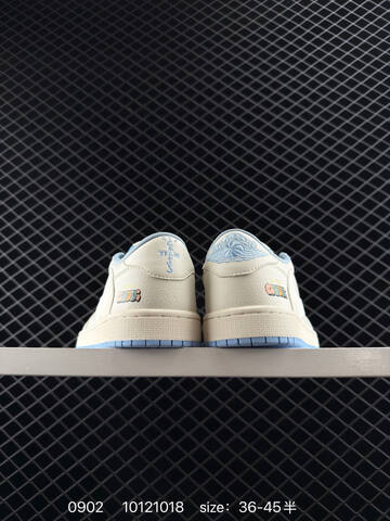 Jordan Air Jordan 1 Low OG SP Travis Scott Fragment Sail Light Blue Cream EU 36-45 Sneaker - Unisex (BS-80785)
