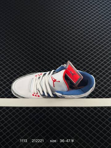 Jordan Air Jordan 3 Retro White Navy Red Grey EU 36-47 Basketball Shoe - Unisex (BS-80291)