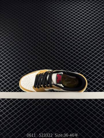 Jordan Air Jordan 1 Low White Wheat Black Sail EU 36-46 Sneaker - Unisex (BS-81225)