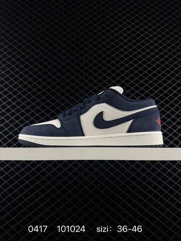 Air Jordan 1 Low Obsidian Suede AIR JORDAN 1 Aj1 Lifestyle (BS-79462)