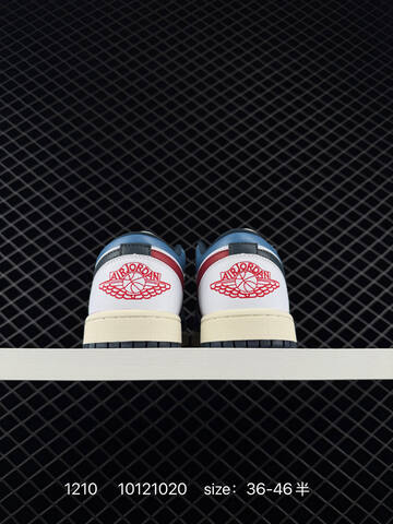 Jordan Air Jordan 1 Low Motion White Blue Red Navy Cream EU 36-46 Sneaker - Unisex (BS-80080)