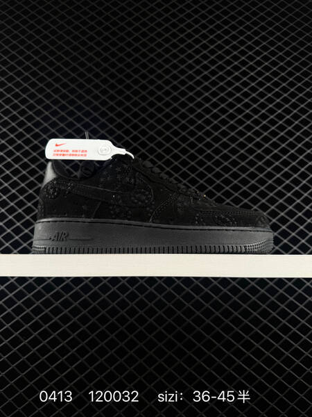 Nike Air Force 1 07 Low Black with gold accents Light beige white paisley suede EU 36-45 half sizes available lifestyle