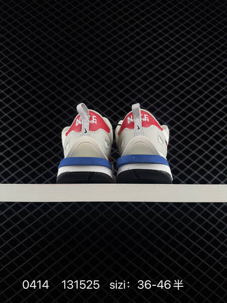 Nike Sacai x Nike VaporWaffle 3 0 Off-white light grey suede red Swoosh and heel detail blue midsole accent white midsole black outsole EU 36-46 half sizes available lifestyle