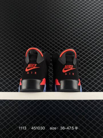 Jordan Air Jordan 6 Retro OG Reverse Infrared Black Infrared Red Clear Blue EU 36-47 5 Basketball Shoe - Unisex (BS-80288)