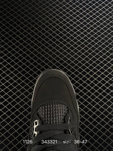 Jordan Air Jordan 4 Retro Black Dark Grey EU 36-47 Basketball Shoe - Unisex (BS-80182)