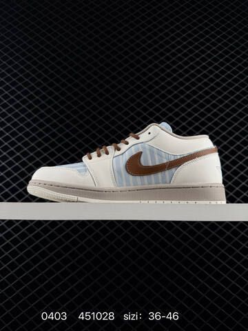 Jordan Air Jordan 1 Low Sail Light Blue Brown Grey EU 36-46 Sneaker - Unisex (BS-79550)