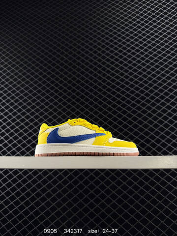 Jordan Air Jordan 1 Low Travis Scott Fragment Dark Brown Black White Cream 24-37 Sneaker - Women's (BS-80764)