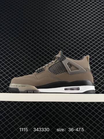 Jordan Air Jordan 4 Retro Brown Black Grey White EU 36-47 5 Basketball Shoe - Unisex (BS-80272)
