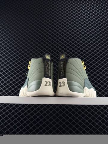 Jordan Air Jordan 12 Retro Olive Green Cream Gold Black EU 40-47 Basketball Shoe - Men's (BS-81247)
