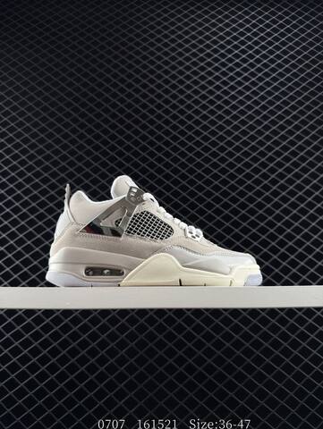 Jordan Air Jordan 4 Retro Black Grey White EU 36-47 Basketball Shoe - Unisex (BS-81096)