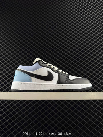 Jordan Air Jordan 1 Low Black White Blue Gold Red EU 36-46 Sneaker - Unisex (BS-80732)