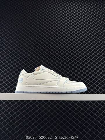 Jordan Air Jordan 1 Low Travis Scott Reverse Mocha Givenchy Custom DM7866-005 Navy Black Off White EU 36-45 Sneaker - Unisex (BS-81311)