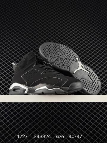 Jordan Air Jordan 6 Retro Black Metallic Silver EU 40-47 Basketball Shoe - Men's (BS-79972)