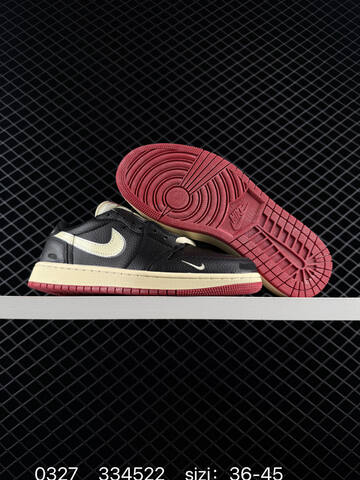 Jordan Air Jordan 1 Retro Low OG Black Sail Red EU 36-45 Sneaker - Unisex (BS-79597)