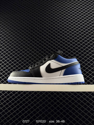 Jordan Air Jordan 1 Low Black Blue White EU 36-46 Sneaker - Unisex (BS-81012)