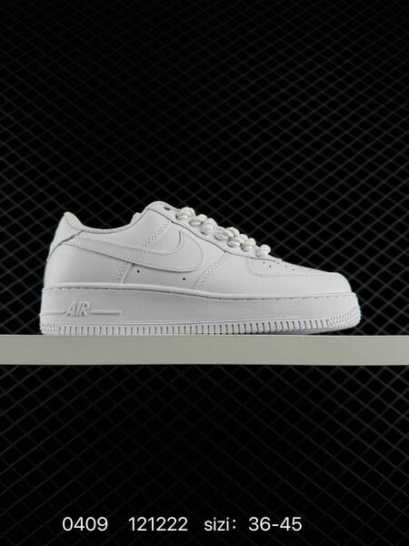 Nike Air Force 1 07 Multiple colorways all black upper with white midsole and white laces all white with cream laces black upper with white midsole and black laces EU 36-45 lifestyle