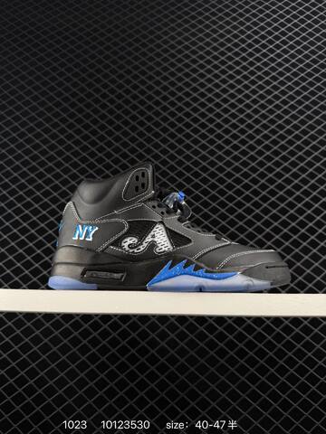 Jordan Air Jordan 5 Retro White Black Pink Blue EU 36-47 Basketball Shoe - Unisex (BS-80455)