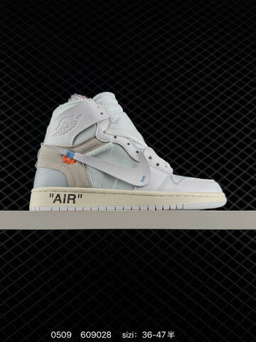 OFF-WHITE x Nike Air Jordan 1 Retro High OG UNC AIR JORDAN 1 Aj1 Lifestyle (BS-79314)
