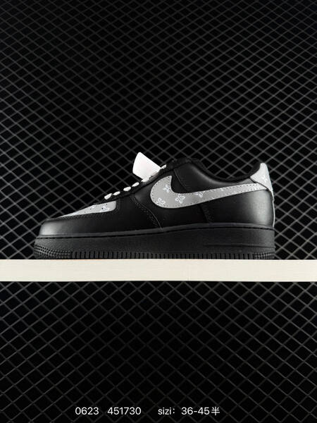 Nike Air Force 1 07 Low black grey white EU 36-45 sneaker