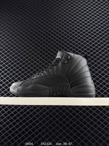 Jordan Air Jordan 12 Retro Winterized Triple Black EU 36-47 Basketball Shoe - Unisex (BS-80970)