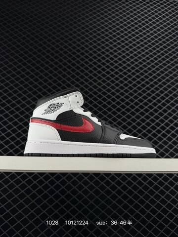Jordan Air Jordan 1 Retro Mid 852542-010 Grey White Navy Blue EU 36-46 Sneaker - Unisex (BS-80407)