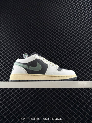 Jordan Air Jordan 1 Low DC0774 105 White Light Blue Black Orange EU 36-45 Skate Shoe - Unisex (BS-80632)