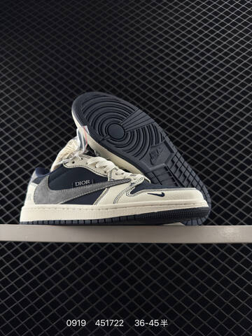 Jordan Air Jordan 1 Low Brown White Cream Dark Brown EU 36-45 Sneaker - Unisex (BS-80680)