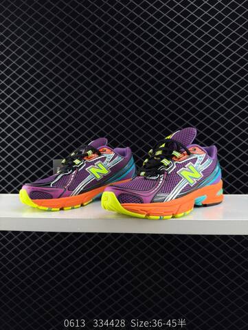 New Balance 740 U740MC2 Purple Orange Neon Yellow Cyan Black EU 36-45 Running Shoe - Unisex (BS-83304)