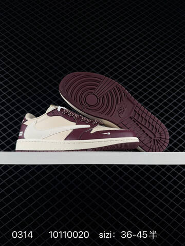 Jordan Air Jordan 1 Low Travis Scott Reverse Mocha Givenchy Custom Navy Blue Sail White EU 36-45 Skate Shoe - Unisex (BS-79659)