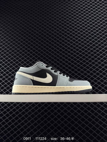 Jordan Air Jordan 1 Low Black White Blue Gold Red EU 36-46 Sneaker - Unisex (BS-80732)