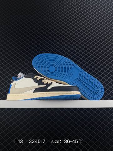 Jordan Air Jordan 1 Low OG SP Travis Scott Reverse Mocha White Brown Beige Cream Red EU 36-45 Sneaker - Unisex (BS-80287)
