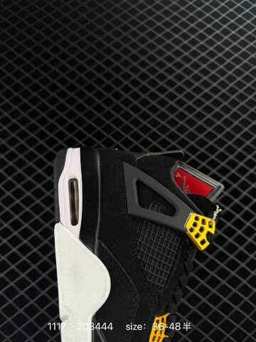 Jordan Air Jordan 4 Retro Black Gold White Red EU 36-48 Basketball Shoe - Unisex (BS-80249)