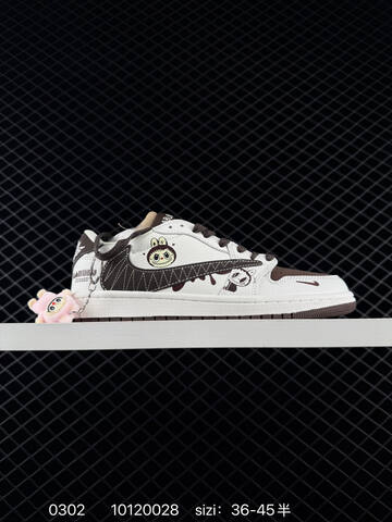 Jordan Air Jordan 1 Low Travis Scott Labubu Custom White Pink Brown Cream EU 36-45 Sneaker - Unisex (BS-79706)