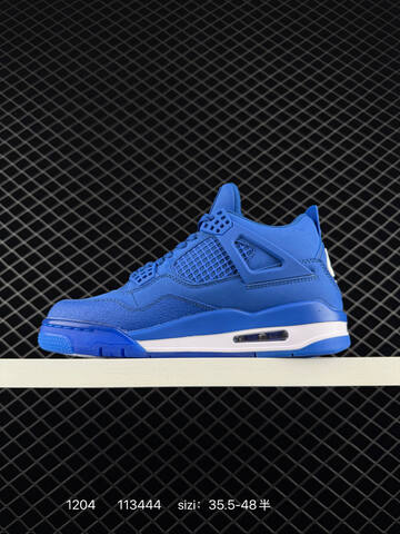 Jordan Air Jordan 4 HF4340-500 Royal Blue White EU 35 5-48 Basketball Shoe - Unisex (BS-80110)