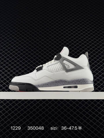 Jordan Air Jordan 4 Retro White Cement FV5029-100 White Grey Black Red EU 36-47 5 Basketball Shoe - Unisex (BS-79953)