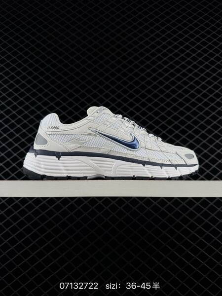 Nike P-6000 white grey olive orange EU 36-45 lifestyle