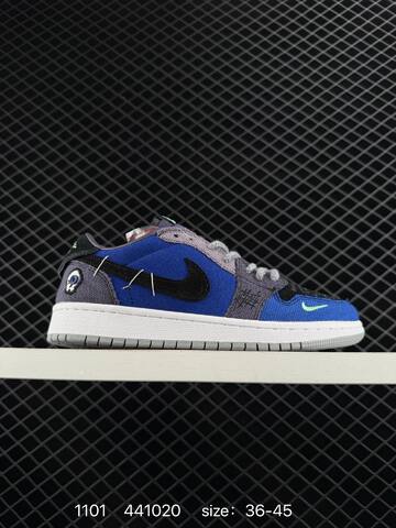 AIR JORDAN 1 NBA Zion Williamson x Air Jordan 1 Low OG Voodoo AJ1 Lifestyle (BS-80386)