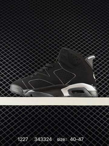 Jordan Air Jordan 6 Retro Black Metallic Silver EU 40-47 Basketball Shoe - Men's (BS-79972)