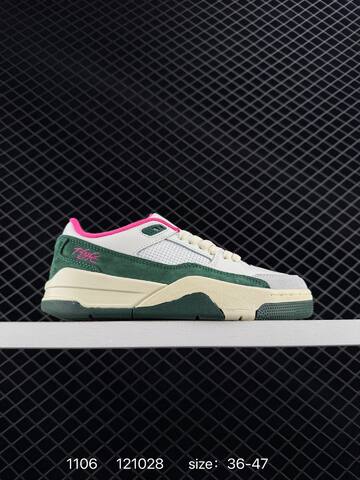 Jordan Air Jordan 4 Retro Flight Court Sail Dark Green Pink Grey EU 36-47 Sneaker - Unisex (BS-80333)