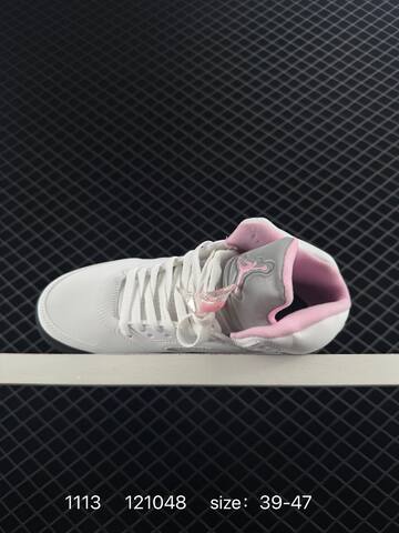Jordan Air Jordan 5 Retro White Black Pink Grey Clear EU 39-47 Basketball Shoe - Unisex (BS-80290)