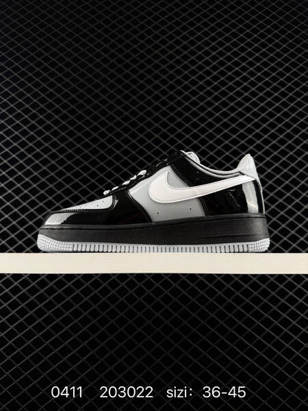 Nike Air Force 1 07 Black Wolf Grey White EU 36-45 lifestyle