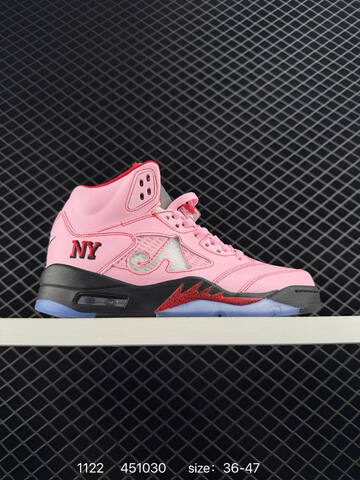 Jordan Air Jordan 5 Low Pink Red Black White EU 36-47 Basketball Shoe - Unisex (BS-80216)