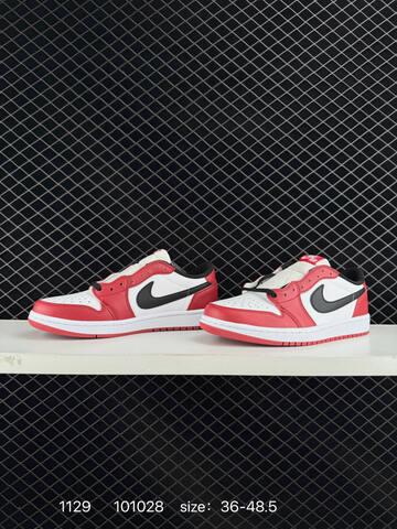 Jordan Air Jordan 1 Low White Red Black EU 36-48 5 Basketball Shoe - Unisex (BS-80160)