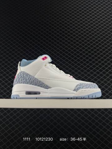 Jordan Air Jordan 3 Retro Fragment Black White EU 36-45 Basketball Shoe - Unisex (BS-80303)