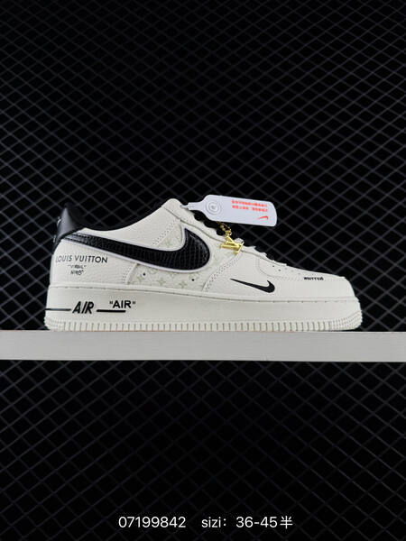 Nike Air Force 1 07 Low white black grey red EU 36-45 lifestyle