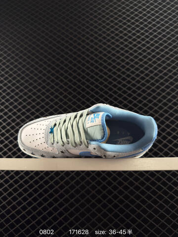Nike Air Force 1 White Light Blue Mint Green EU 36-45 Sneaker - Unisex (BS-80980)