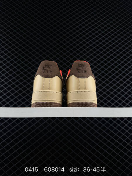Nike Air Force 1 07 Low Beige Brown Red EU 36-45 lifestyle