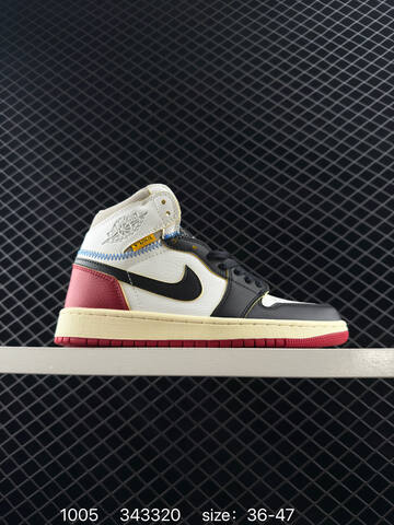 Jordan Air Jordan 1 Retro Mid HV8563-600 White Black Red Cream Grey EU 36-47 Basketball Shoe - Unisex (BS-80574)
