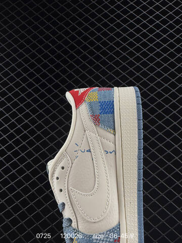 Jordan Air Jordan 1 Low Sail Light Blue Red Yellow EU 36-45 Sneaker - Unisex (BS-81015)